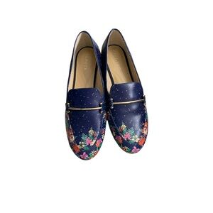 Talbots women’s Navy Floral Loafers